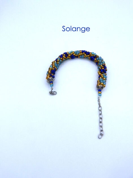 Bracelet de perles de verre Solange.