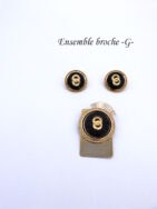 Ensemble de bijoux mode, mesurant 5 cm x 4,5 cm Boucles d’oreilles avec pinces et coussinets mesurant 3,25 cm