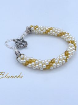 Bracelet de perles Blanche